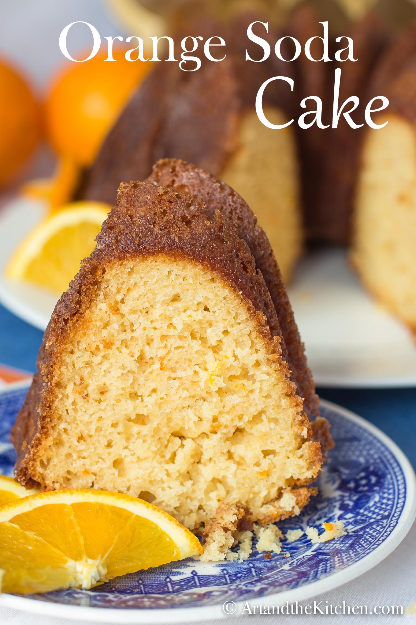 This recipe for Orange Soda Cake is a terrific, quick and easy recipe. An ultra moist cake with zesty orange flavour! via @artandthekitch