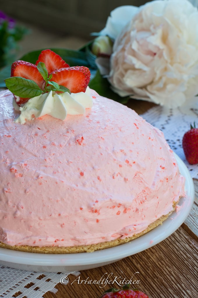 No Bake Strawberry Cheesecake Pie Art and the Kitchen No Bake Strawberry Cheesecake Pie Art and the Kitchen