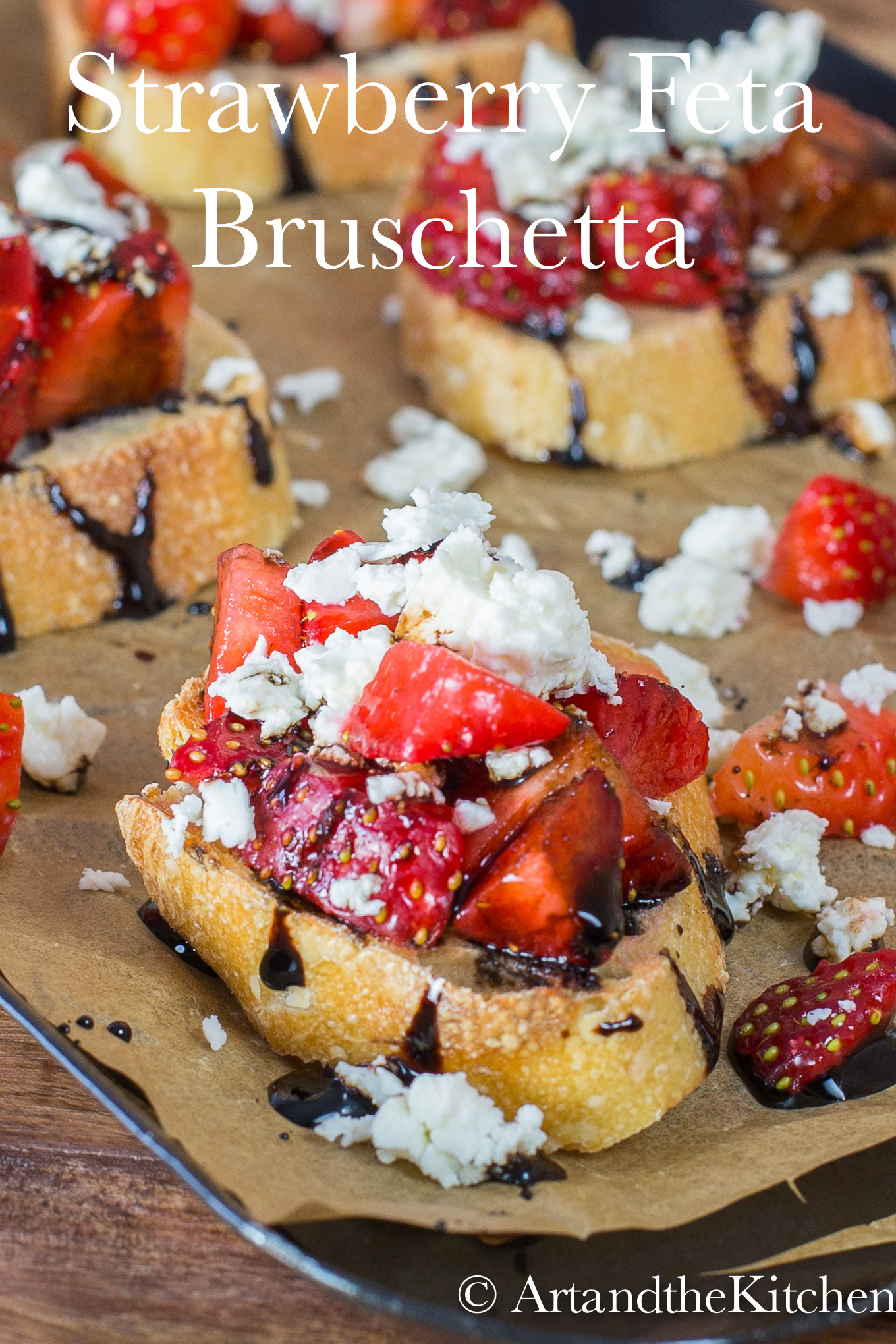 Strawberry Feta Bruschetta