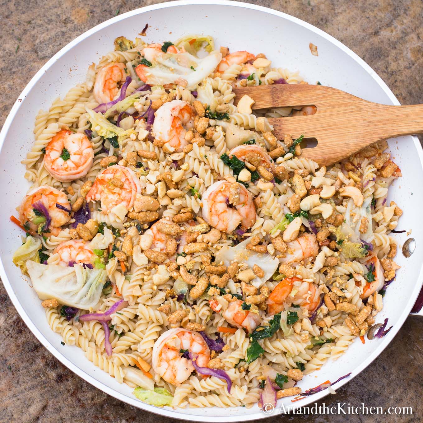 Asian Shrimp Veggie Pasta