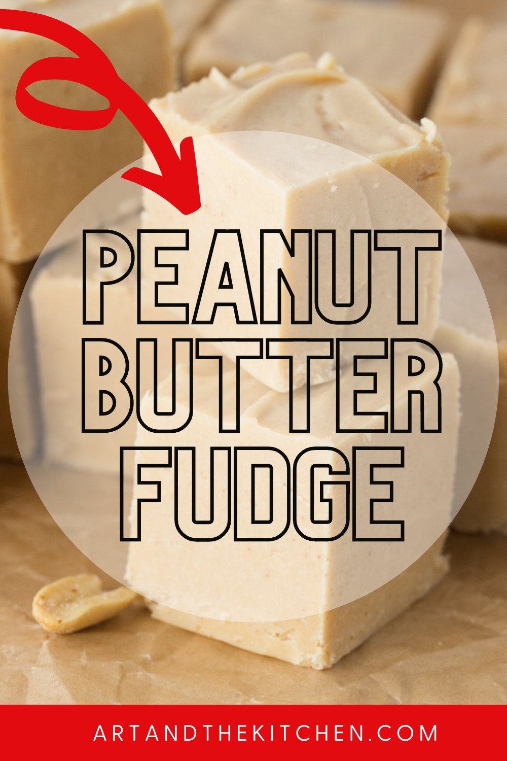 Amazing recipe for creamy, smooth peanut butter fudge. After many batches of trial and error this is a best ever recipe for Creamy Peanut Butter Fudge. via @artandthekitch