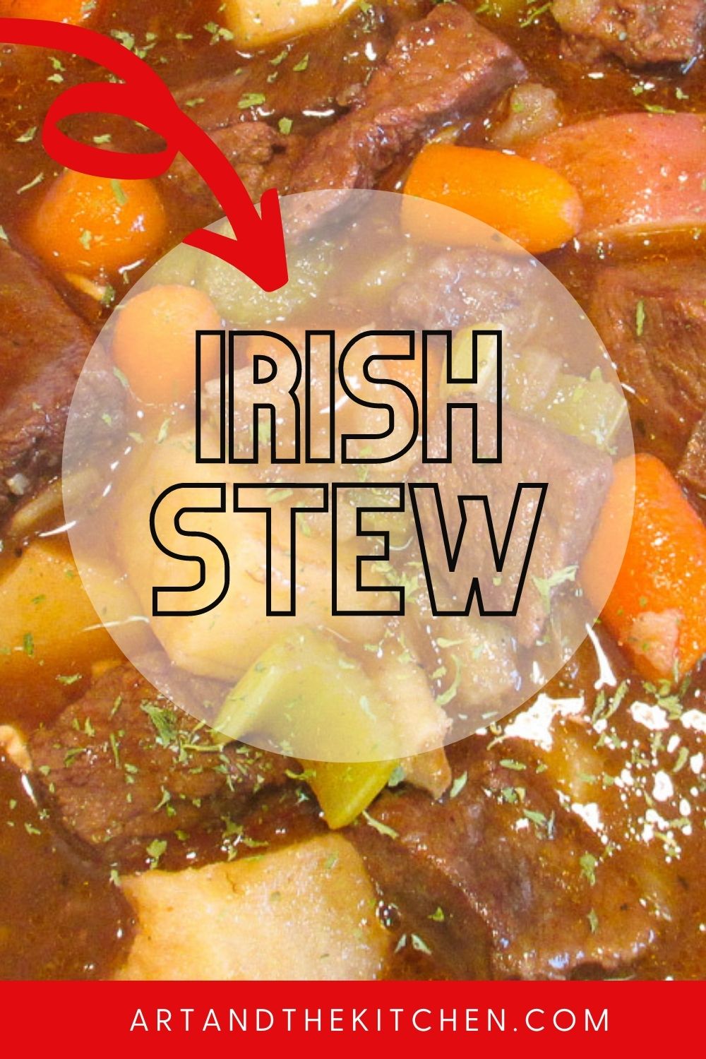Incredibly flavorful Irish Stew made with Guinness beer and red wine. via @artandthekitch