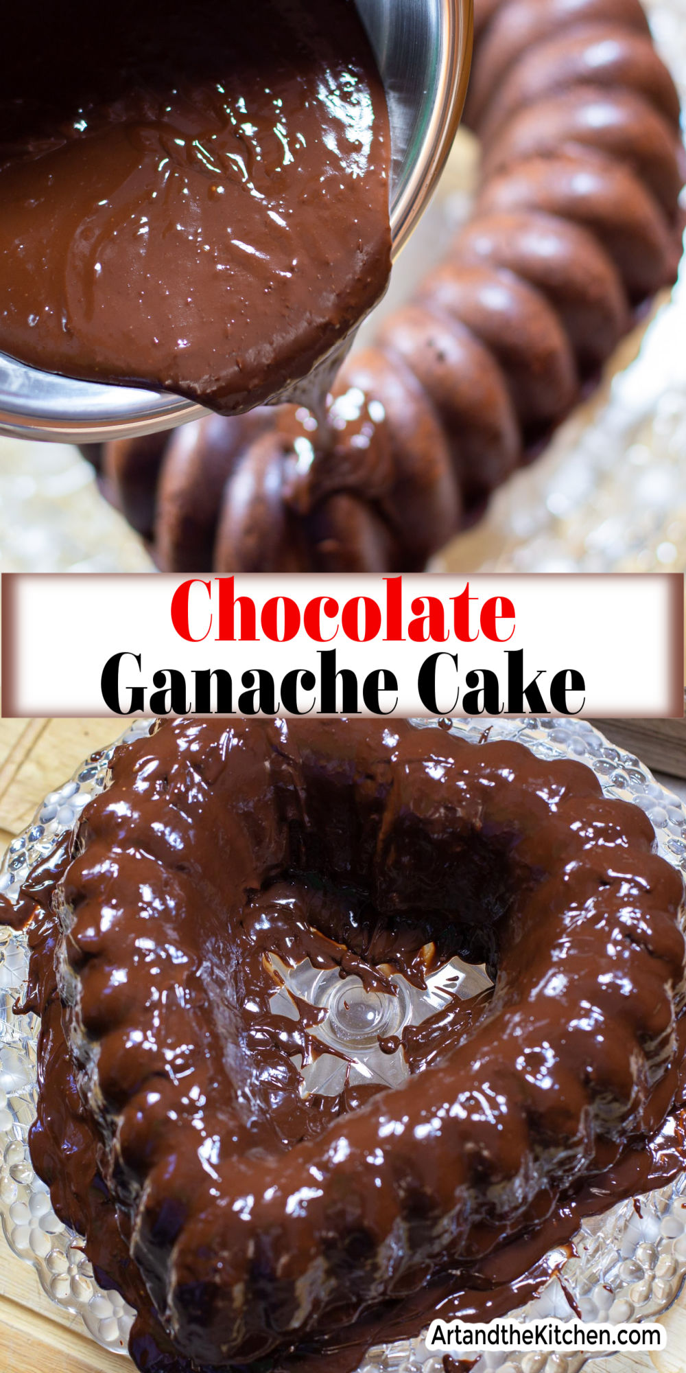 Chocolate Ganache Cake Art and the Kitchen