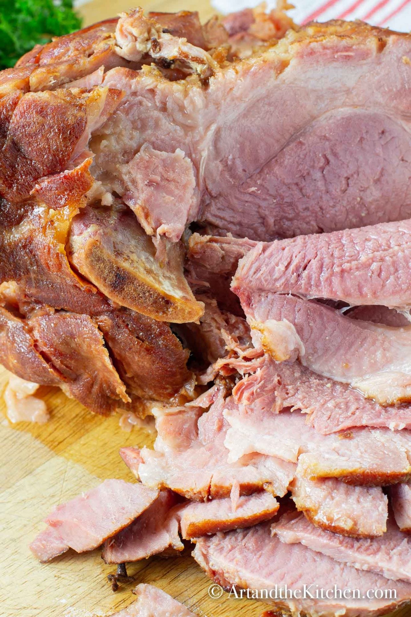 Slow Cooker Maple and Beer Braised Ham Art and the Kitchen