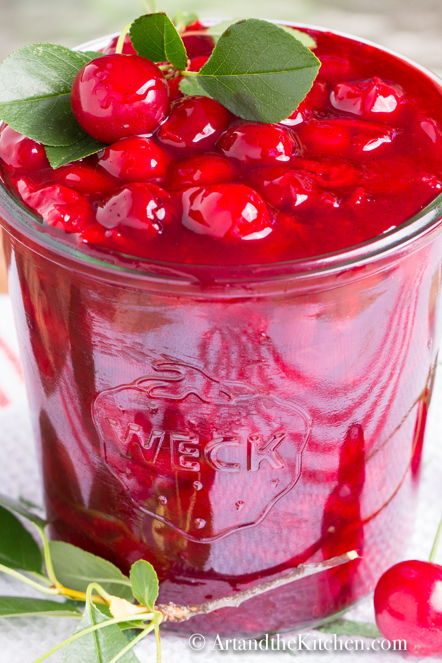 An easy to make recipe for delicious sour cherry sauce. via @artandthekitch